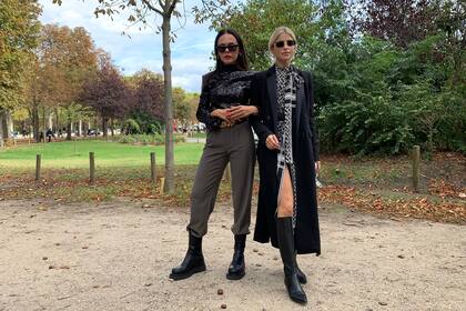 Street Style en París durante la semana de la moda