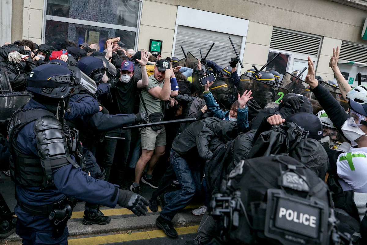 Paris; francia; protestas; Día del trabajador; mundo