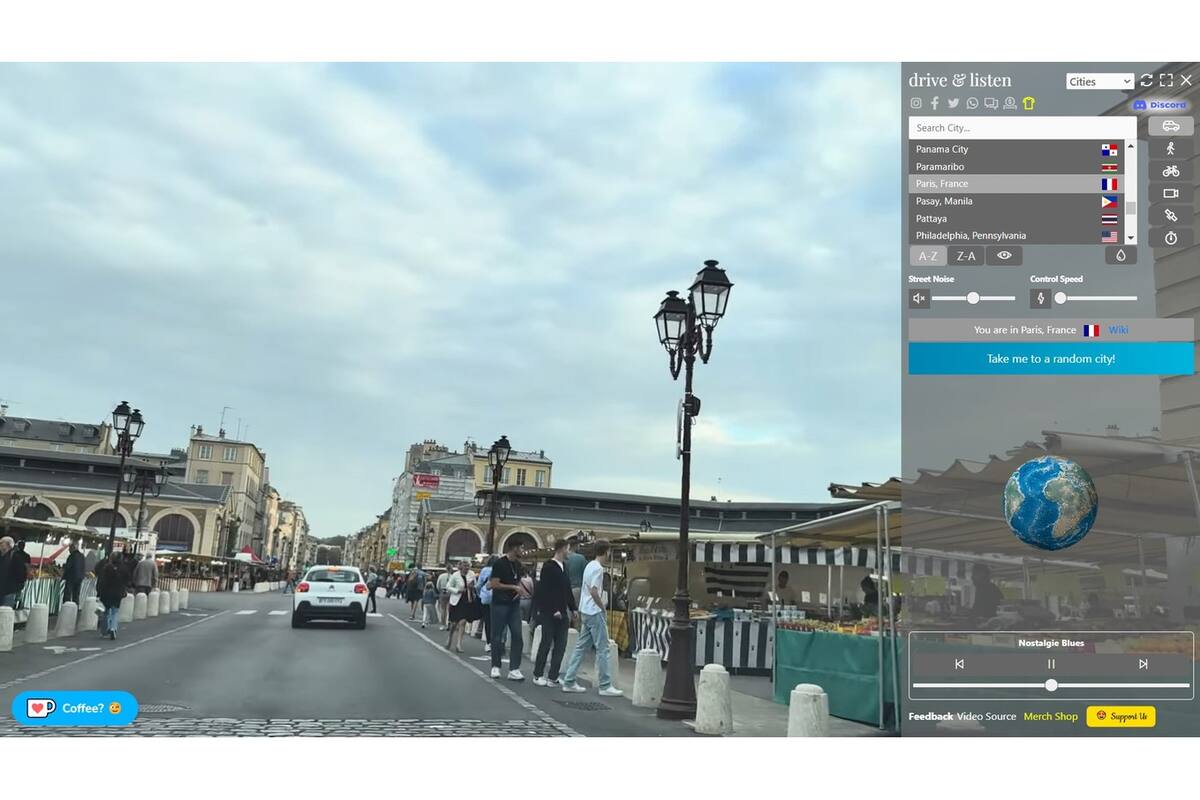 París, inconfundible, en Drive and Listen