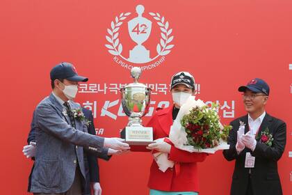 Park Hyun-kyung de Corea del Sur ganó el Campeonato KLPGA en el Lakewood Country Club en Yangju, Corea del Sur.