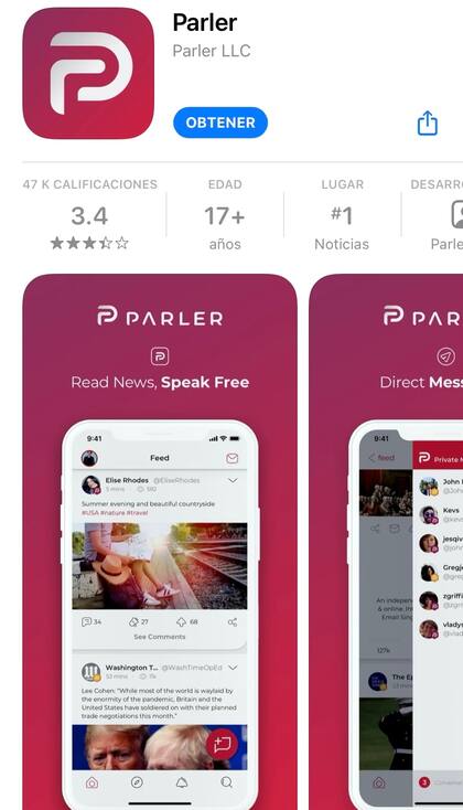 Parler fue elegida por varias personalidades republicanas, Fue fundada el 2018.