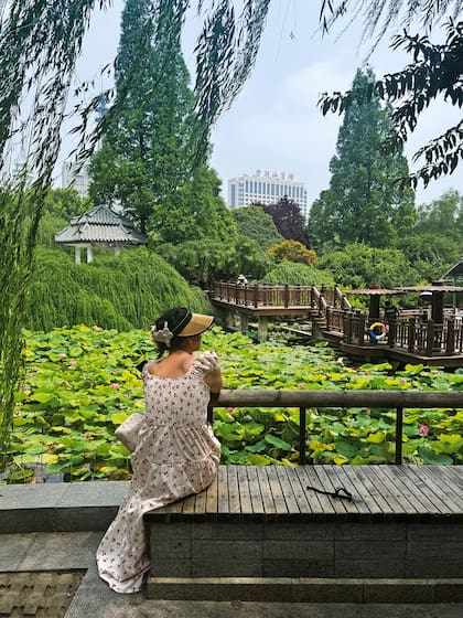 Parque en Zhengzhou; Henan