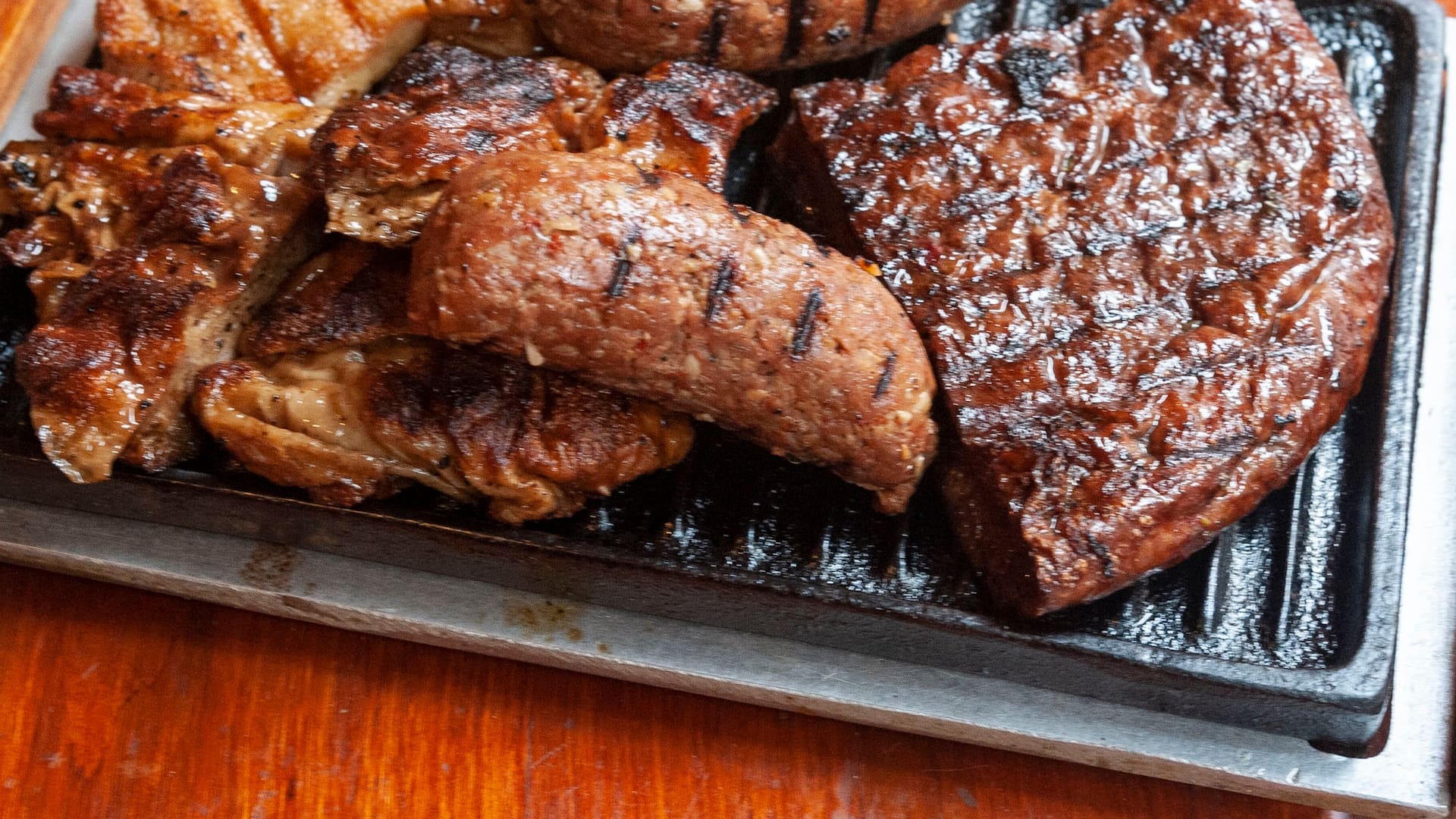 Parrillada veggie de la Reverde, en el barrio porteño de San Nicolás