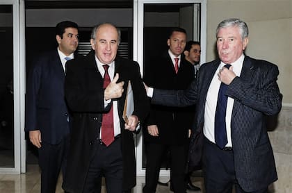 Oscar Parrilli, con el empresario Juan Carlos Sacco