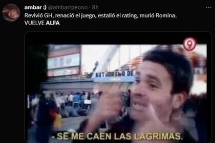 Parte de la audiencia festejó la determinación de GH (Captura Twitter)