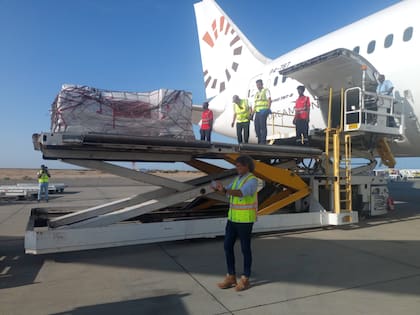 Parte de la ayuda humanitaria trasladada a Sudán