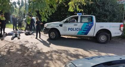 Parte de la banda de delincuentes chilenos, en el momento del arresto