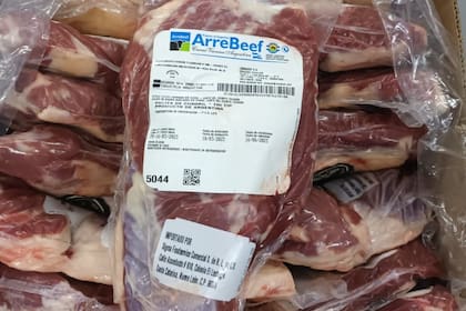 Parte de la carne que llegará a México