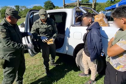 Parte de la cocaína que había sido robada por los uniformados