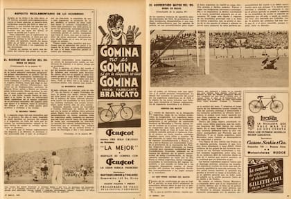 Parte de la crónica de la revista El Gráfico, en donde relatan los hechos de la escandalosa definición de la Copa Roca de 1939