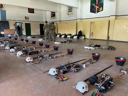 Parte de la dotación del Ministerio de Defensa