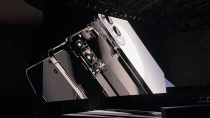 Parte de la estructura del Galaxy S25 Edge de Samsung
