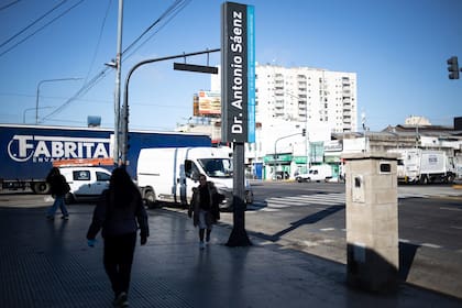Parte de la estructura fue desmontada durante las tareas realizadas este martes en la estación Dr. Sáenz