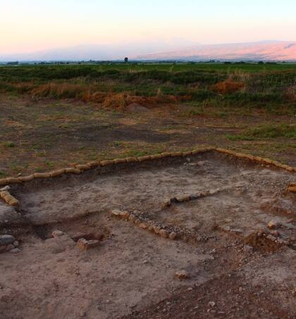 Parte de la excavación en Beisamoun, actual Israel (Twitter)