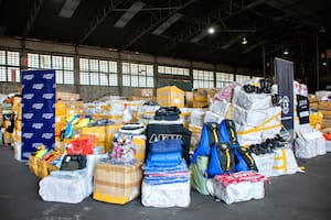 Parte de la mercadería que será donada