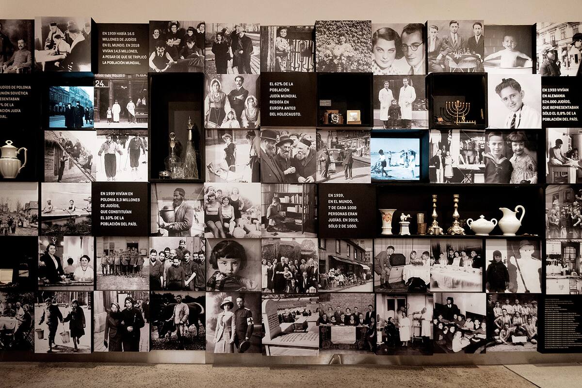 Parte de la muestra del Museo del Holocausto de Buenos Aires