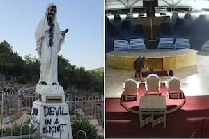 Así fue el momento en el que un hombre incendió uno de los santuarios de la Virgen más populares del mundo