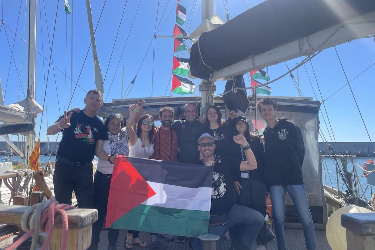Parte de la tripulación argentina de la flotilla interceptada por Israel
