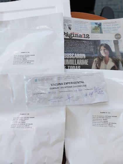 Parte de las dosis que están en custodia del Senasa