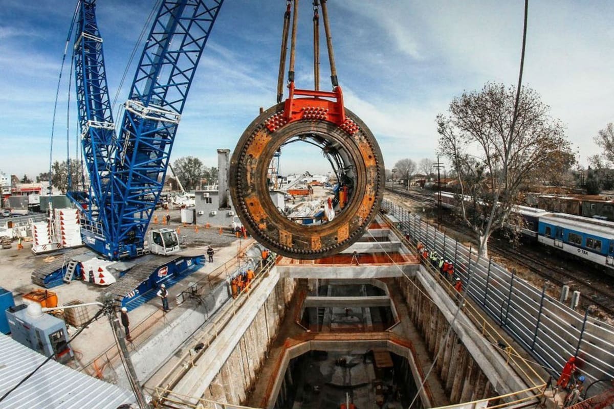 Parte de las obras en el ramal Sarmiento, cuyos contratos serán revisados