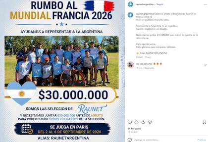 Parte de lo que fue la colecta para poder estar hoy en el Mundial