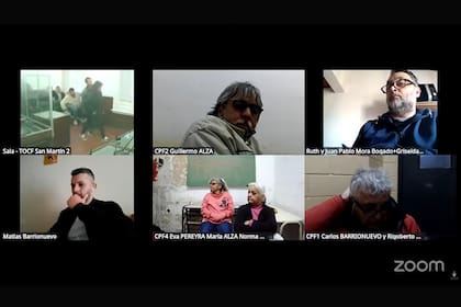Parte de los acusados