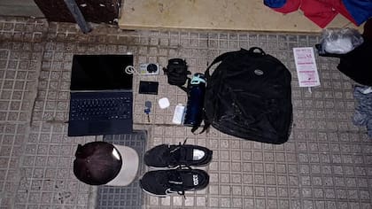 Parte de los elementos robados que fueron recuperados
