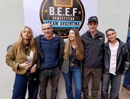 Parte de los jóvenes que participarán de la Battle of Emerging Elite Farmers:
Luisina Ugolini, Agustín Cano, Sofía Ponce de León, Isidro Luis y Delfina Spinella