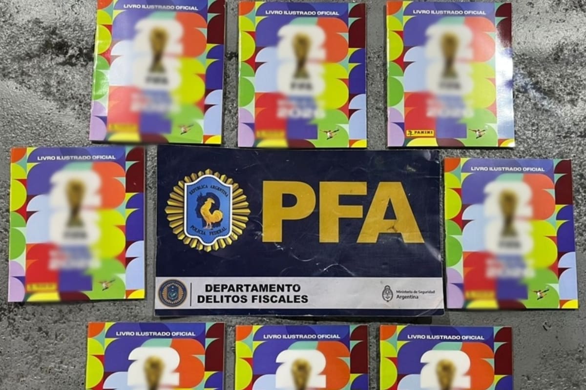 Parte de los paquetes de figuritas secuestrados, ingresados ilegalmente a la Argentina