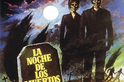 Parte del afiche de La noche de los muertos vivos (1968), clásico de George A. Romero