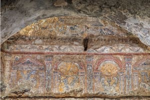 Parte del domus que encontraron arqueólogos por la zona del Coliseo Romano