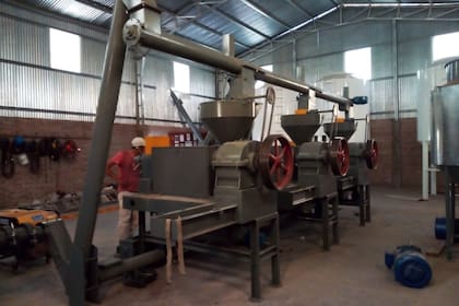 Parte del interior de la planta