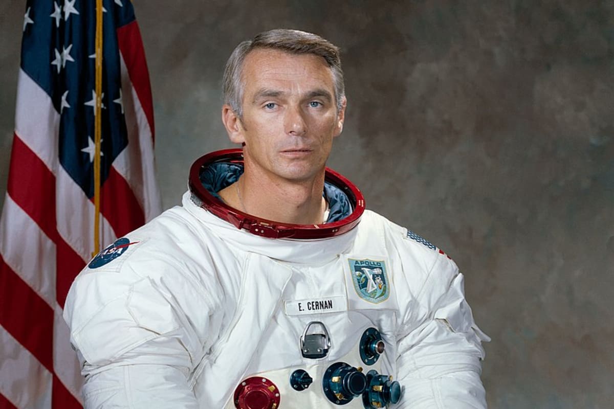 Participó de las misiones Apolo 10 y Apolo 17. Fuente: Wikipedia.