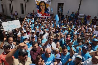 Caravana motorizada en Venezuela pide “Retorno seguro" de líder opositora Machado