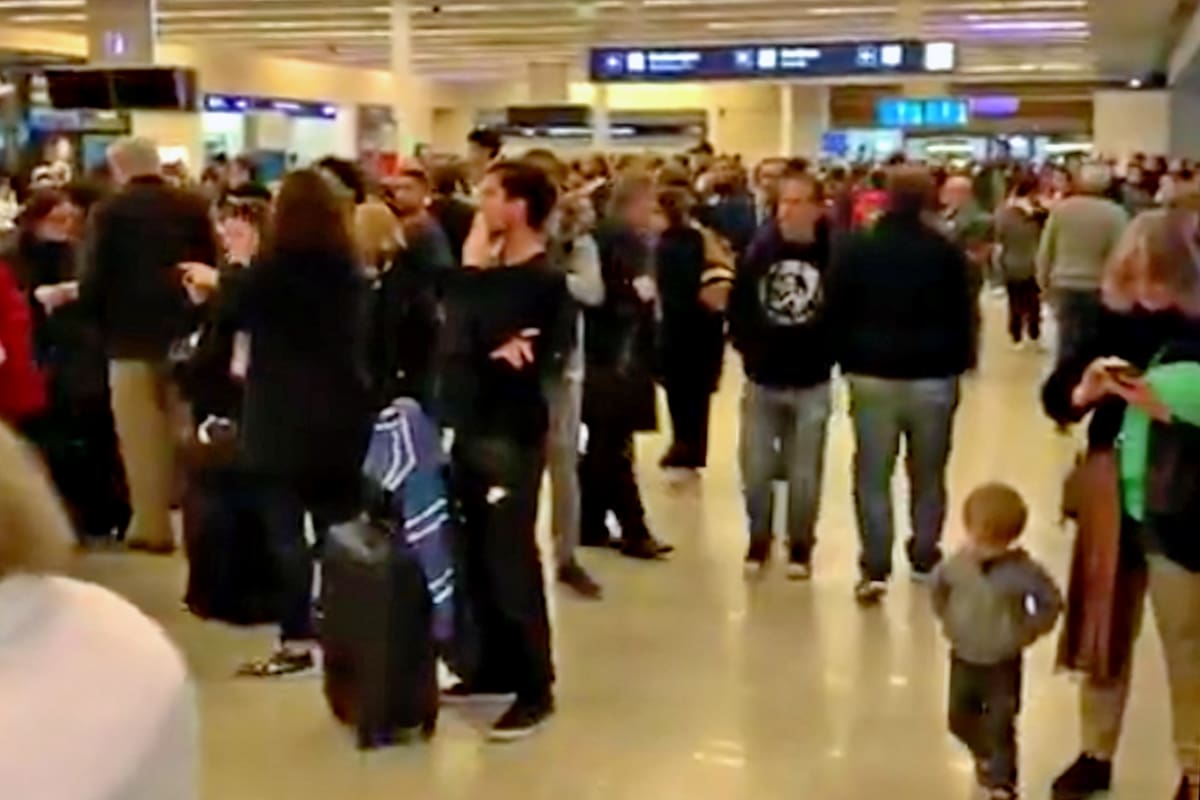Pasajeros en Ezeiza