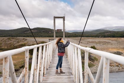 Pasarela sobre el río Unión en Huente - Co