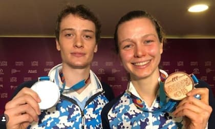 Pascual e Isabel Di Tella: plata y bronce en los Panamericanos de Lima 2019; siempre unidos