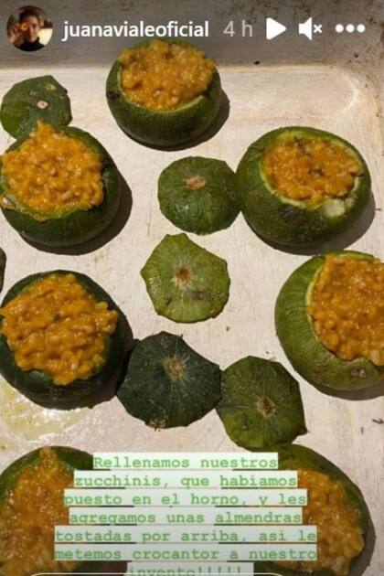 Paso a paso, Juana Viale dio las instrucciones de los zapallitos rellenos on the way, un plato sano y delicioso de acuerdo a lo que dijo la nieta de la diva de los almuerzos