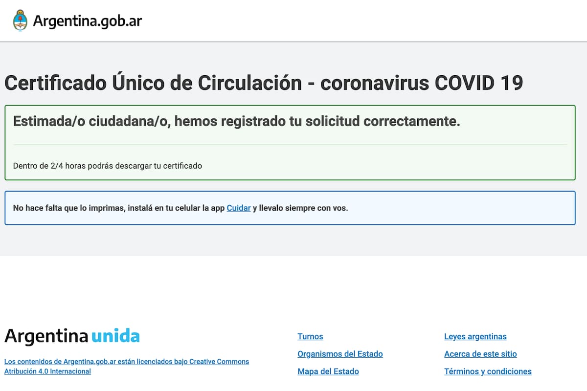 Paso a paso para tramitar el nuevo certificado de circulación durante la cuarentena