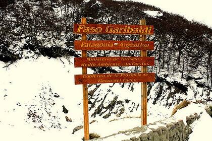 Paso Garibaldi, único paso carretero que atraviesa los Andes fueguinos