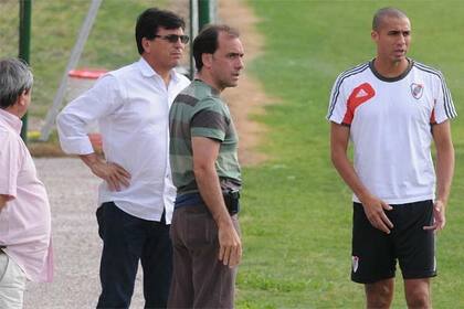 Passarella estuvo en la última práctica de Almeyda, en Ezeiza