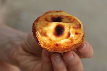 Pastel de nata, una dulzura típica portuguesa que aún se elabora en Belém.