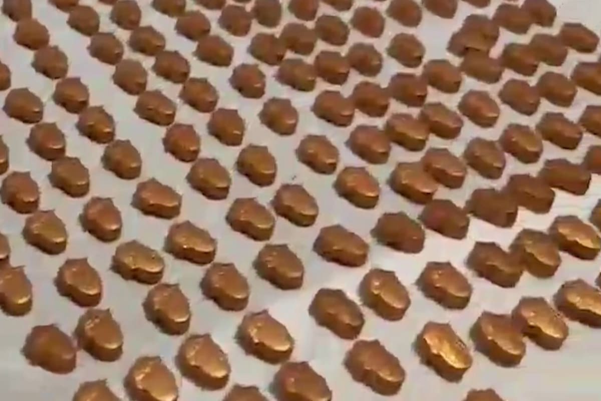 Pastillas de éxtasis con la forma de la lengua de los Rolling Stones