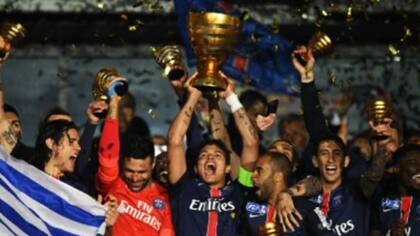 Pastore y Di María, campeones con el PSG