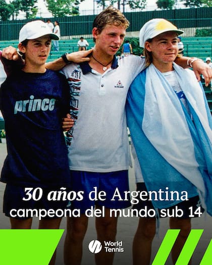 Pastorino, Nalbandian y Coria, en el Mundial Sub 14 de Nagoya 1996