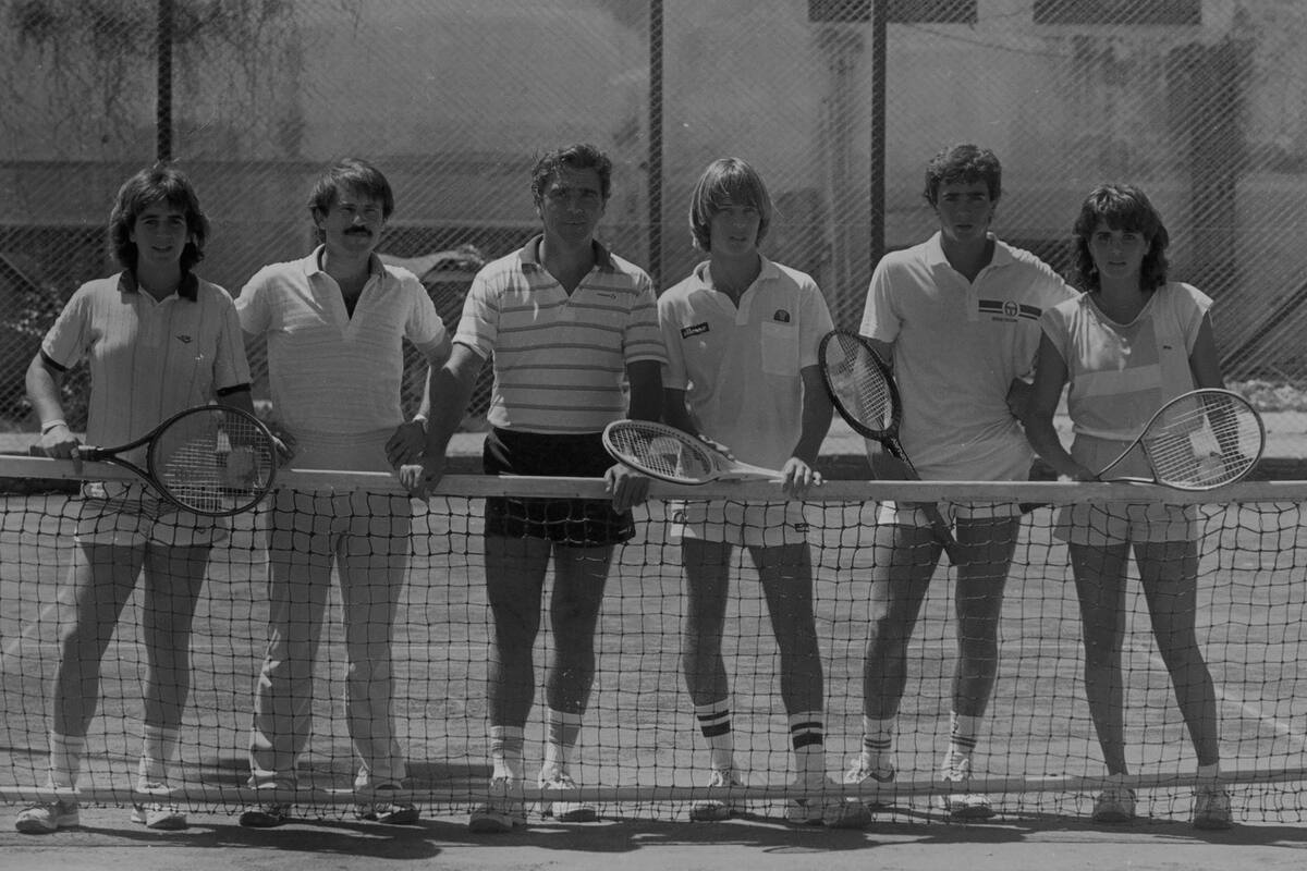 Pato Tarabini, Omar Carminatti (PF), Raúl Pérez Roldán, Franco Davin y Guillermo y Mariana Pérez Roldán, en Tandil.