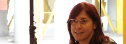 Patricia Arancibia expone durante su última visita a Buenos Aires