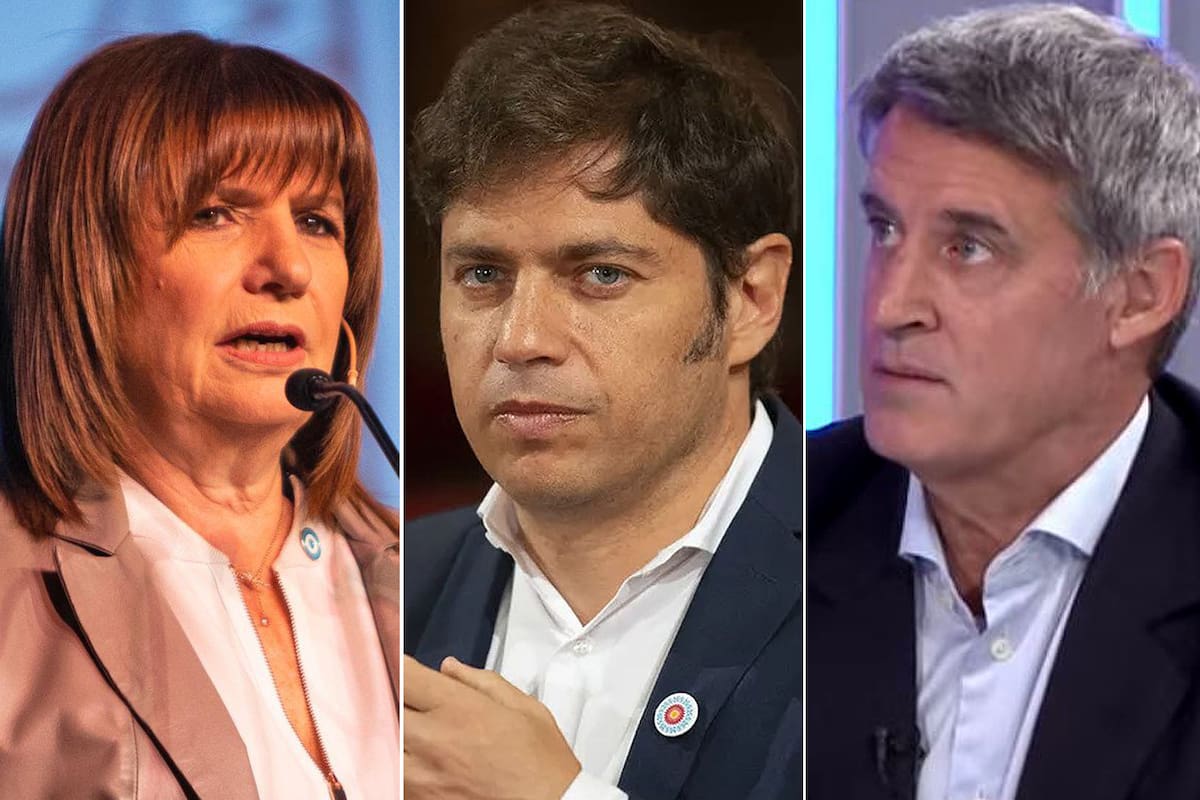 Patricia Bullrich, Axel Kicillof y Alfonso Prat Gay