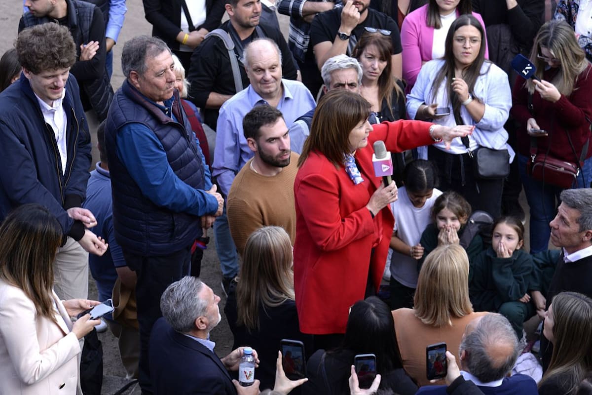 Patricia Bullrich, ayer, tras la reunión del consejo nacional de Pro