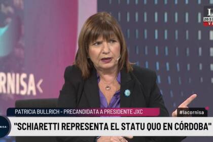 Patricia Bullrich celebró el triunfo de candidatos de JxC en Córdoba y fustigó a Rodríguez Larreta y Gerardo Morales, a quienes definió como "amigos de Sergio Massa"
